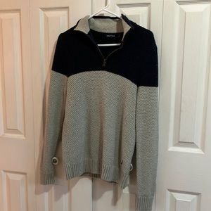 Blue/Gray men’s size small Nautica quarter zip sweater barely worn